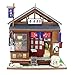 Flever Dollhouse Miniature DIY House Kit Creative Room with Furniture for Romantic Valentine's Gift - Izakaya