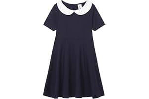Mud Kingdom Girls Peter Pan Collar Dress Back to School Uniform