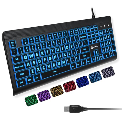 X9 Large Print Backlit Keyboard