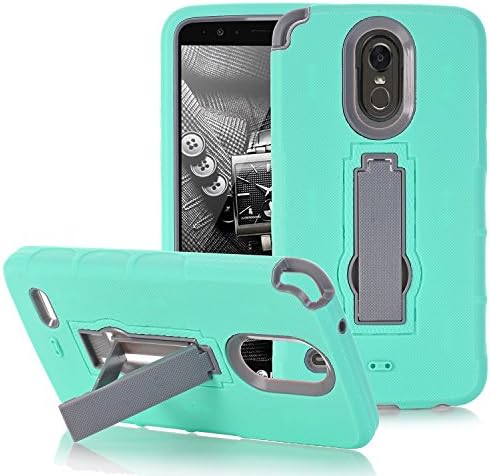 LG Stylo 3 Case, LG Stylo 3 Plus Case, LG Stylus 3 Case Walago Hybrid Heavy Duty Shockproof Dual Layer Impact Protective Case with [Kickstand Feature] for LG Stylo 3/Stylo 3 Plus - Mint