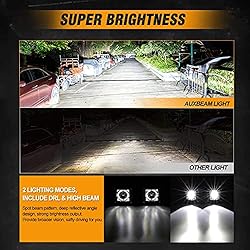 Auxbeam 3 Inch LED Cubes with DRL 2 Modes LED Light