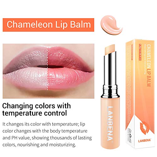 LANBENA Chameleon Lip Balm Rose Hyaluronic Acid Moisturizing Nourishing