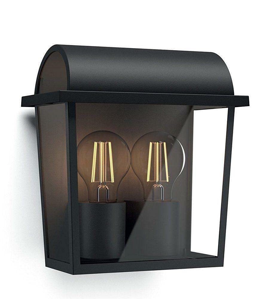 Philips myGarden Harvest Vintage Wall Lantern [Black] Requires 2 x 42 W, 230 V Bulbs