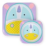 Skip Hop Baby Plate and Bowl Set, Melamine, Unicorn