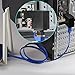 J&D Ethernet Adapter, Ethernet RJ45 / 8P8C Male to Female Right Angle Adapter (270 Degree) Support Cat6 / Cat5e / Cat5 Standard LAN Cable