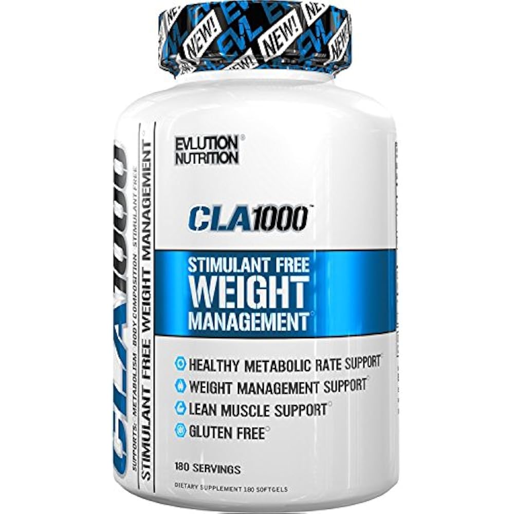 CLA Evlution Nutrition 1000 Conjugated Linoleic Acid, Soft Gel, Weight