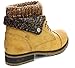 Refresh Wynne-01 Women's Combat Style Lace Up Ankle Bootie,Tan,8.5
