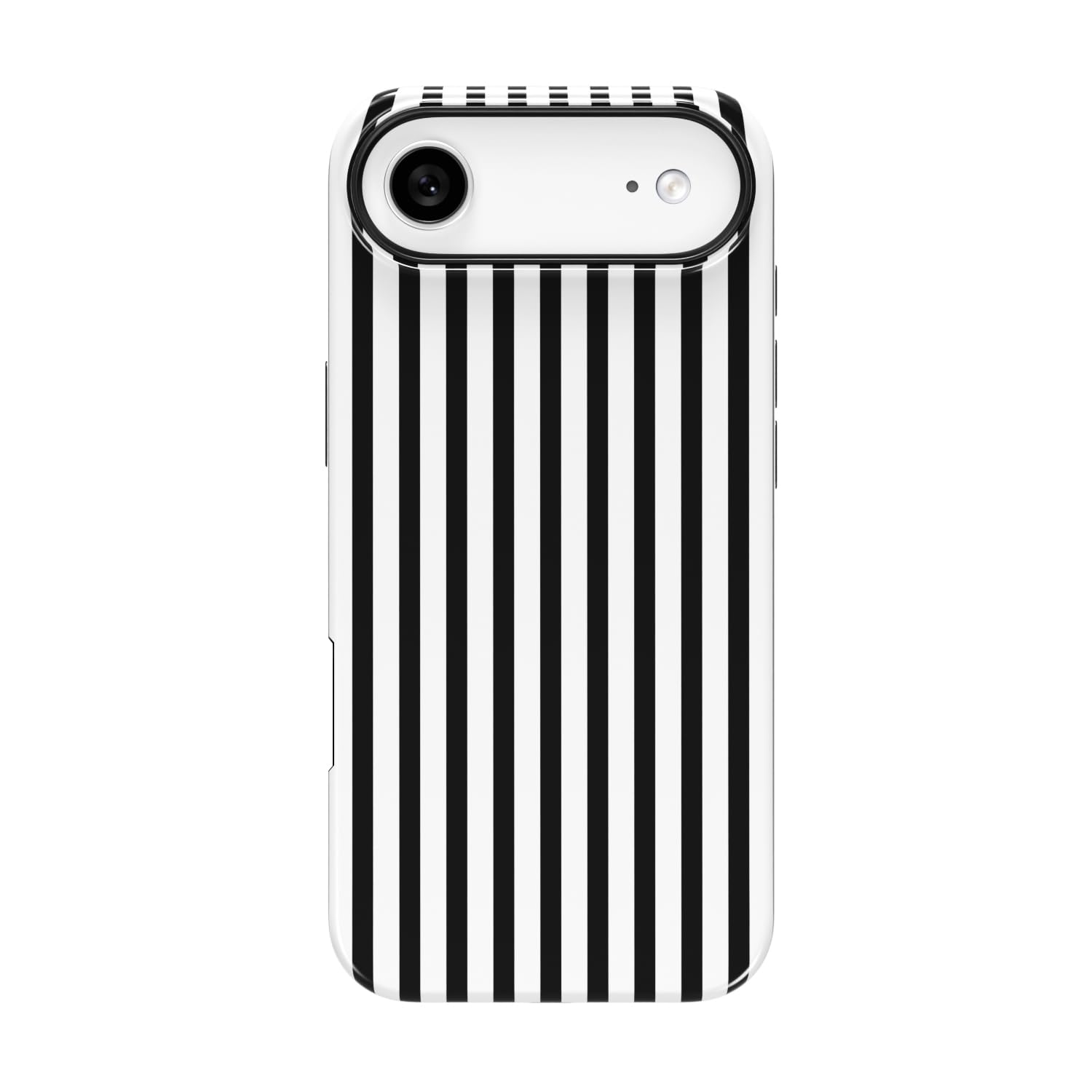 Finyosee Compatible with iPhone Air Case with Cute Fashion Striped Aesthetics Design Simple Case for Girls Women, Slim TPU and Hard PC Protection Cover for iPhone Air-Black