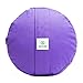 Incline Fit Round and Rectangle Supportive Yoga Bolster Filled with Cotton and Includes Machine Washable Cotton Cover and Cary Handle, Round, Plumthumb 3