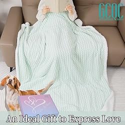 GCQC Sherpa Fleece Blanket, Checkered Grid Warmer