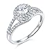 14k White Gold SOLID Wedding Engagement Ring