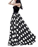 Urban CoCo Women's Fashion Chiffon High-Waist Summer Long Maxi Skirt