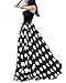 Women's Fashion Chiffon Polka Dot Print High-waist Summer Long Maxi Skirt