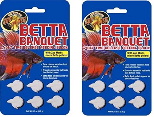Zoo Med Betta Banquet Blocks 6 Card (Set of 2)