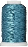 YLI 25002-378 T-135 Pearl Crown Rayon Thread Cord, 100 yd, Peacock Blue