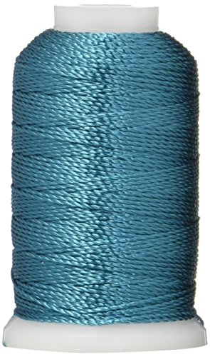 YLI 25002-378 T-135 Pearl Crown Rayon Thread Cord, 100 yd, Peacock Blue