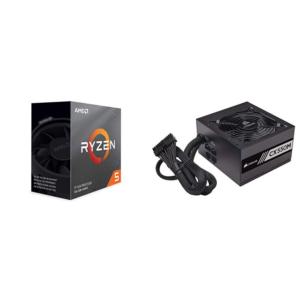AMD Ryzen 5 3600 6-Core, 12-Thread Unlocked Desktop Processor with Wraith Stealth Cooler Bundle with