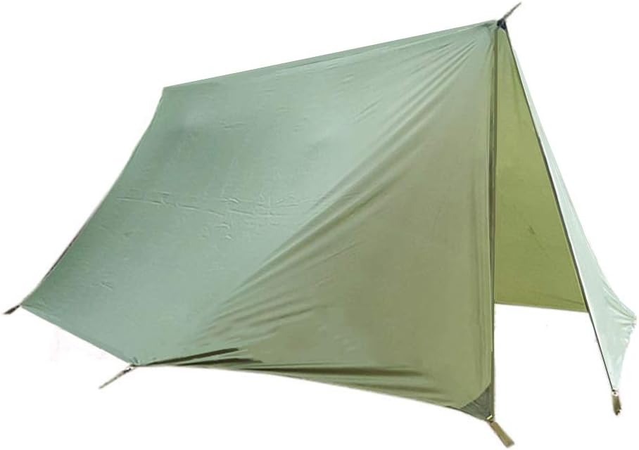 Preself Hammock Tarp with Doors 1 Person Rainfly Canopy Rodless Camping Tent Backpacking Hiking Mountaineering (Not Include Stakes & Guylines)