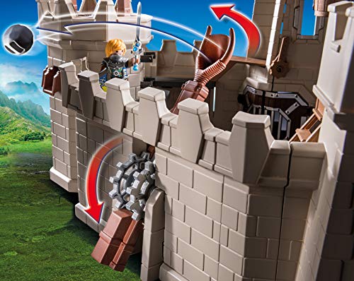 PLAYMOBIL Novelmore 70220 Große Burg von Novelmore, mit raffiniertem Burgtor, integriertem Katapult, Balliste, Aufzug und Steinabwurf, Ab 8 Jahren – Bild 7