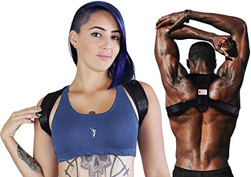 Best Posture Corrector Upper Back Brace for Women and Men | Fully Adjustable Clavicle Support Back Straightener | Improve Posture and Relieve Pain for Shoulder Neck Back (Medium)