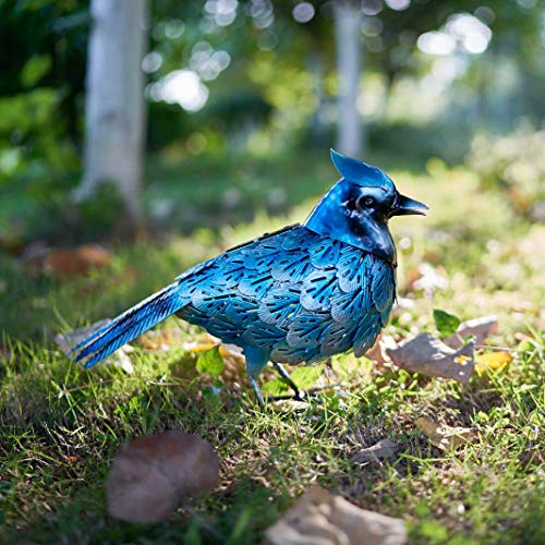 Bird Decor Garden Statue Outdoor Solar Light Yard Art Sculptures for Lawn Backyard Outside Decoration