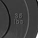 Titan Fitness Single 35 LB Black Economy Olympic Bumper Plate, Rubber with Steel Insert