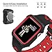 Case and Band Compatible for Watch Series 1/2/3 42mm, Silicone Strap with Ventilation Holes and Shock Resistant Bumper Cover Replacement for Watch Series 1/2/3