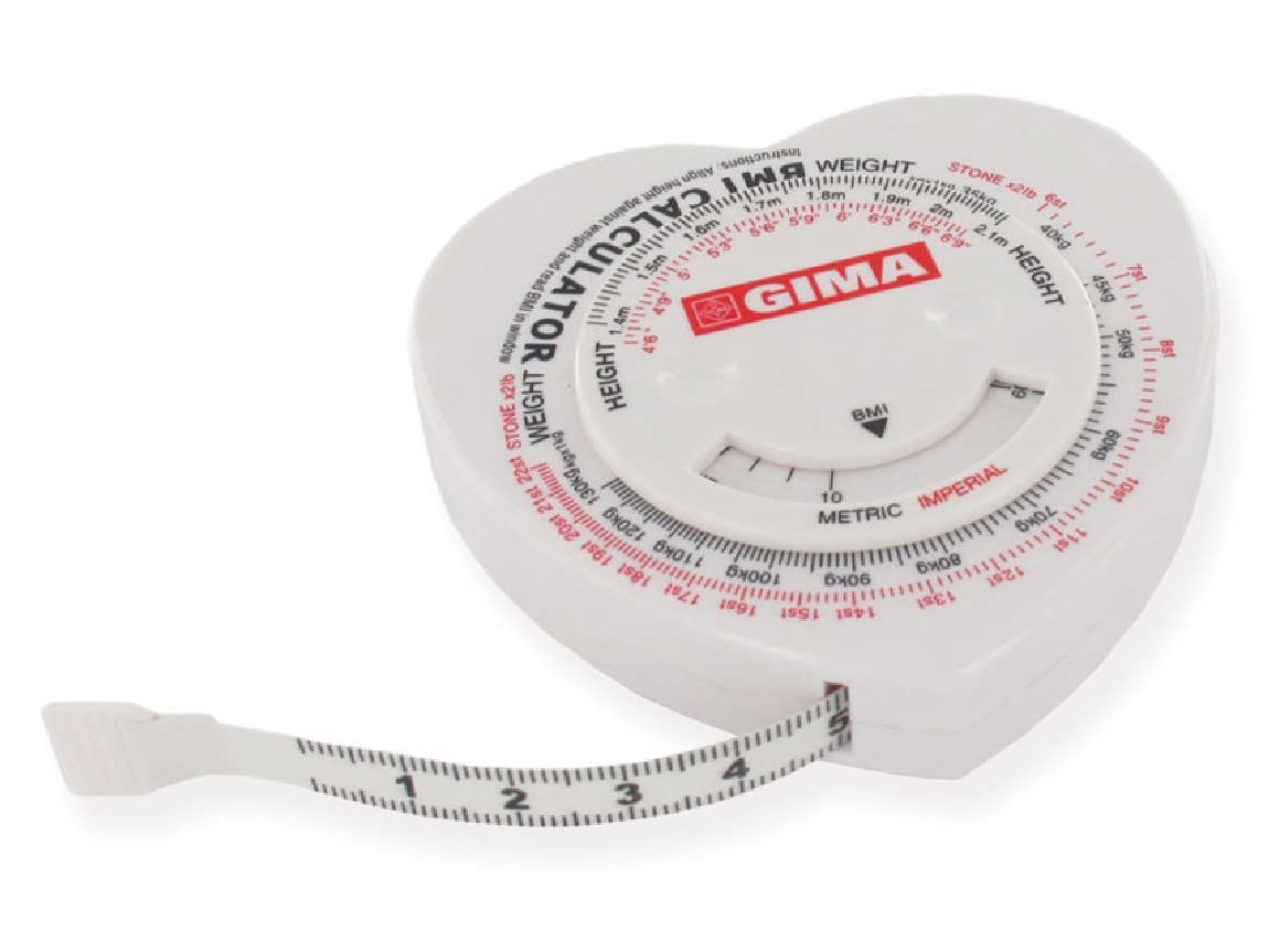 Gima - Body Tape Measure, BMI (Body Mass Index) Calculator, in Centimeter, max 150 cm.