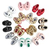 Royal Victory Baby Girls Shoes PU Soft Sole Bow Prewalker 0-18 Months