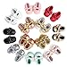 Royal Victory Baby Girls Shoes PU Soft Sole Bow Prewalker 0-18 Months