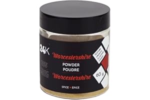 24K Worcestershire Sauce Powder 60 g | Flavourful powder ideal for meat rubs, vegetables and even cocktails
