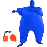 Qshine Adult Inflatable Full Body Jumpsuit Halloween Cosplay Costume | Multicolored, Blow Up Party Toy, Funny Fancy Dress Up
