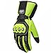 ILM Alloy Steel Motorcycle Riding Gloves Warm Waterproof Windproof for Winter Use (XL, GREEN(WINTER))
