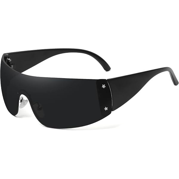 Amazon.com: Rimless Y2K Sunglasses for Women Men,Trendy  display picture 2