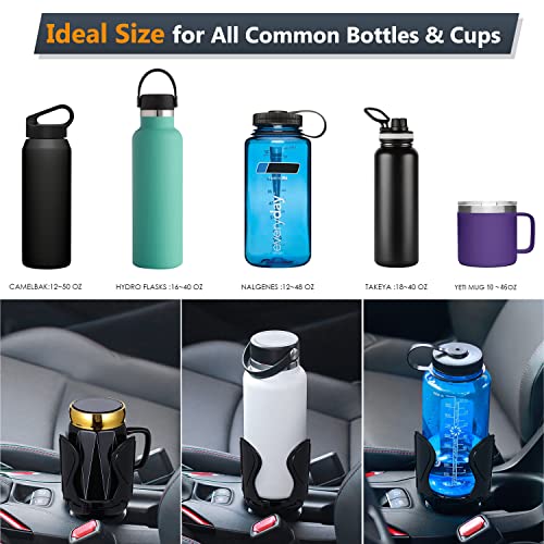 Veharvim Cup Holder Expander for Car with Lock Mechanism (Adjustable