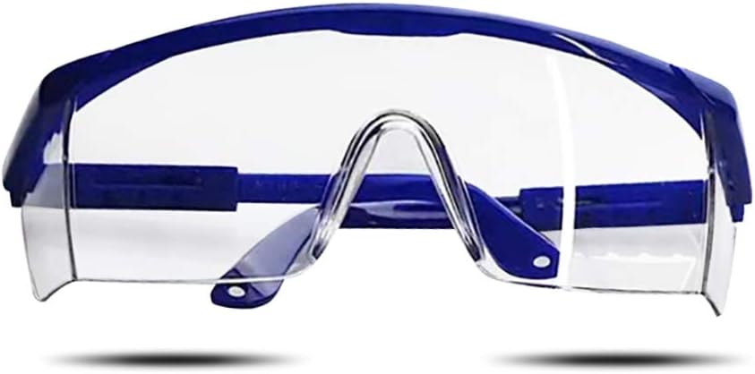 Over-Glasses Safety Glasses Protective with Clear Anti-Scratch Wraparound Lenses Dust-Proof Windproof Sand and UV Riding Breathable Protection Goggles for Unisex Use