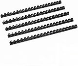 Rayson Plastic Binding Combs 21 Rings 20 mm 180 Sheets A4 Black Pack 100