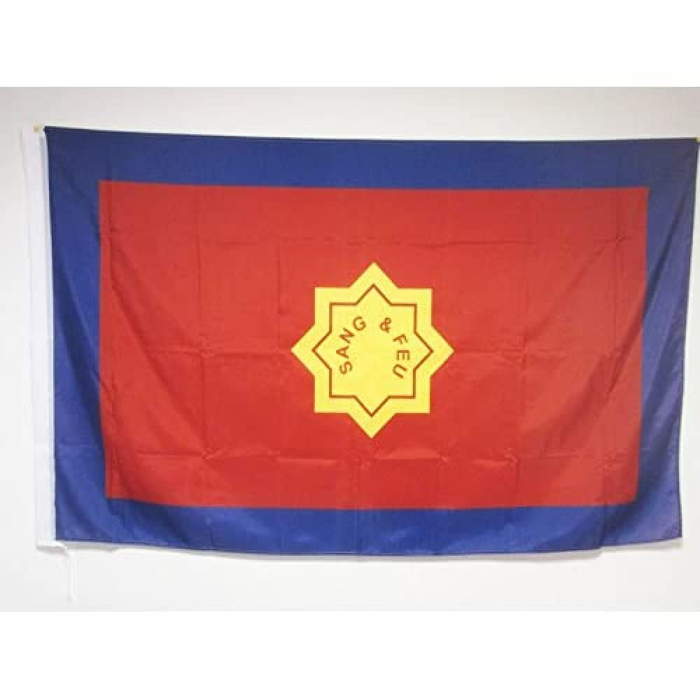 AZ FLAG - Salvation Army Flag - 3x5 Ft - catholic organisation of SA Banner with Sleeve - 100% Polyester - Fade Resistant - Vivid Colors - 3' x 5' Feet - 150x90 Cm