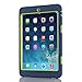 Ipad Mini Case, H&T(TM) Unique Silicone Design Soft Ipad Mini 3 In1 Hybrid Shockproof Protective Cover Case for Apple Ipad Mini 3/ 2/ 1 (Dark blue)