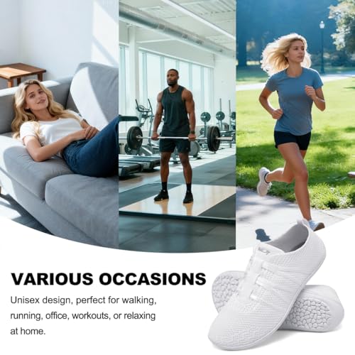 chetoria Barefoot Women's Zero Drop Sneakers Minimalist Men's Barefoot Shoes Lightweight Gym Sneakers Breathable Barefoot Shoes Unisex Sizes 37-45