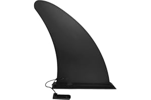 Anfyko Paddle Board Fin 9" Paddleboard Fin (Straight Style), No-Tool Installation, Durable Single Center Fin for Most Inflatable SUPs, Surfboard, Stand-up Paddle Board, Longboard - (1PCS)