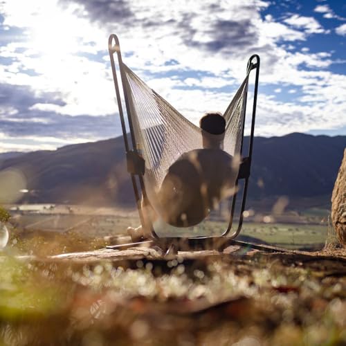 The Vista Hammock Stand by Yellow Leaf Hammocks - 330lb Max - Lightweight, Portable Hammock Swing Chair Stand, Easy Assembly, Compatible with Yellow Leaf Hammock Chairs Only, Color: Deep Charcoal
