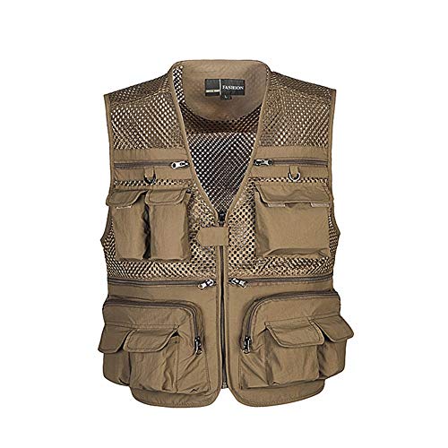 Lightinthebox Gilet De Pêche Multi-poches Respirant En Maille Pour Photographie En Plein Air, Pêche, Chasse, Camping, Voyages Et Sports