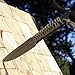 Grand Way Tactical Survival Throwing Knife - Stainless Steel Sharp Black Blade - Thrower Sheath - Everyday Sports, Fighting Rescue - Self-Defense Camping 15715