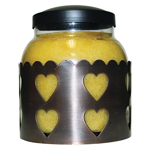 A Cheerful Giver Heart Candle Sleeve, Large, Copper