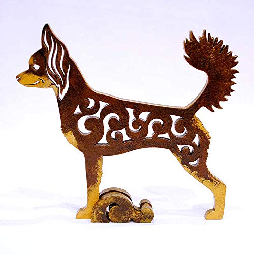 Brown Russian Long Haired Toy Terrier Dog Figurine Amazon Com