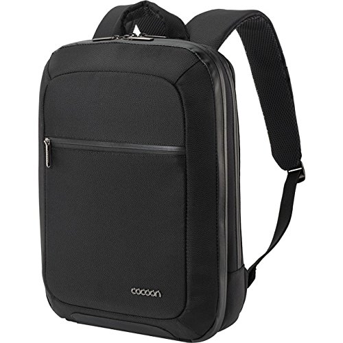 15 in. Water Resistance Slim Backpack in Black