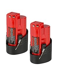 Antrobut   Batería de repuesto de litio para Milwaukee M12 Milwaukee 48 11 2420 48 11 2411 48 11 2401 48 11 2402 Milwaukee Tools (12 V, 2500 mAh)