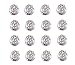 AlphaAcc 20pcs Clear Crystal Swirl Hair Twists Coils Spirals Hair Pin Clip Accessories-Crystal Diamond