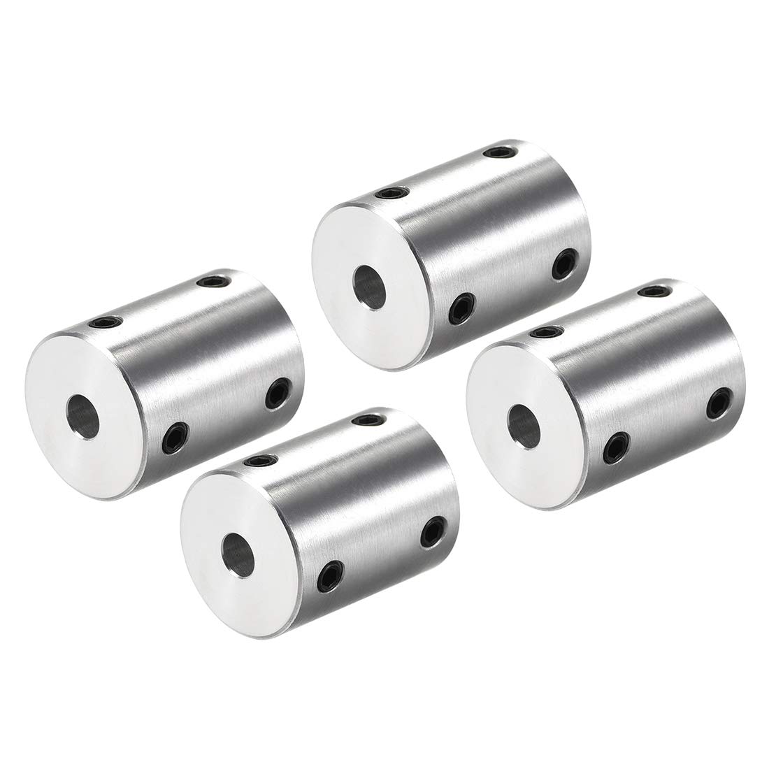 sourcing map 5mm to 8mm Bore Rigid Coupling Set Screw L25XD20 Aluminum Alloy,Shaft Coupler Connector for 3D Printers, Motor Accessories,4pcs — image 1